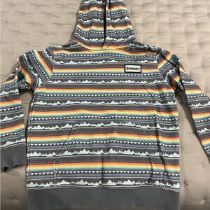 Hooey boys Gray and Multicolor Patterned Hoodie
